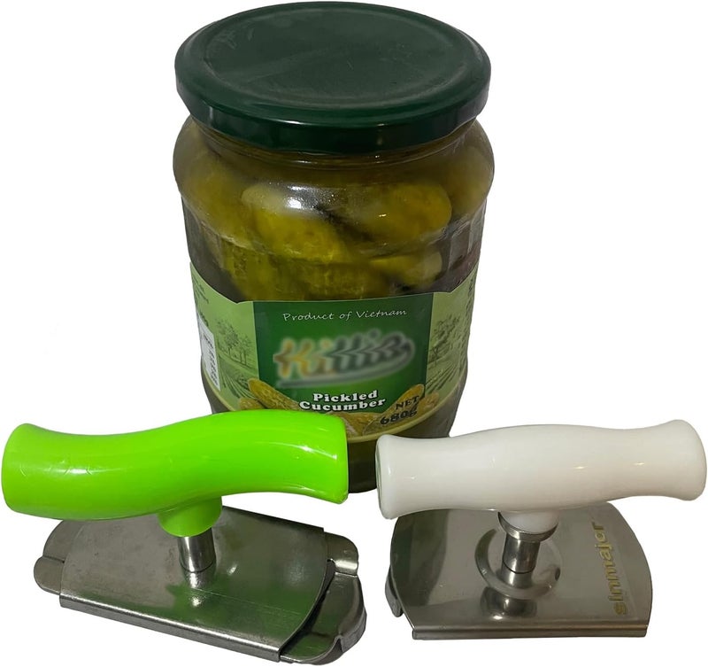 sinmajor Jar Opener Bottle Opener for weak hands, Seniors with arthritic, Adjustable Lid Opener,Mutil Jar Opener get lids off easily, Kitchen Accessories Opener (white- seller:) - Image 2